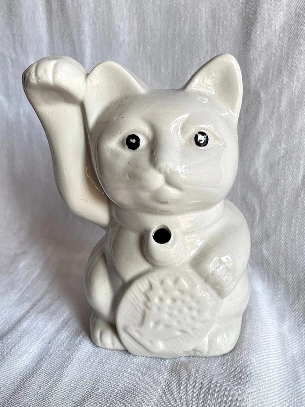 White Cat Figurine Decor